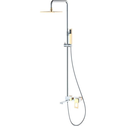 Душевая стойка Boheme Q 148-CRG, gold chrome - фото, картинка  Душевая стойка Boheme Q 148-CRG, gold chrome - фото