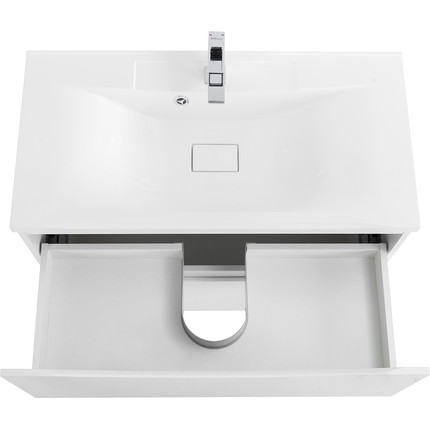 Тумба напольная с раковиной BelBagno MARINO-1000-2C-PIA-BL-P 100 см, белый - фото 4