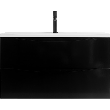 Тумба подвесная с раковиной BelBagno MARINO-800-2C-SO-NL-P 80 см, Nero Lucido - фото 5