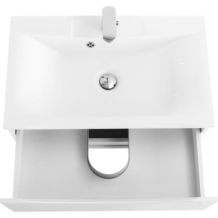 Тумба подвесная с раковиной BelBagno MARINO-750-2C-SO-BO-P 75 см, Bianco Opaco - фото 4