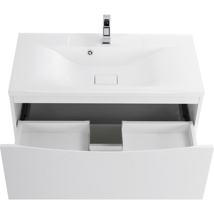 Тумба напольная с раковиной BelBagno MARINO-900-2C-PIA-BL-P 90 см, белый - фото 10