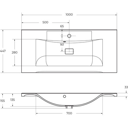 Тумба напольная с раковиной BelBagno MARINO-1000-2C-PIA-BL-P 100 см, белый - фото 10