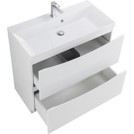 Тумба напольная с раковиной BelBagno MARINO-900-2C-PIA-BL-P 90 см, белый - фото 11