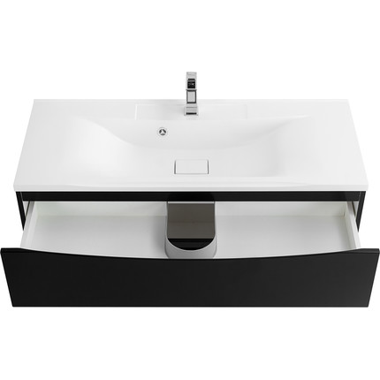 Тумба подвесная с раковиной BelBagno MARINO-1100-2C-SO-NL-P 110 см, Nero Lucido - фото 7