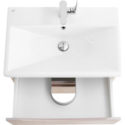 Тумба подвесная с раковиной BelBagno MARINO-CER-600-2C-SO-RG-P 60 см, Rovere Grigio - фото 8