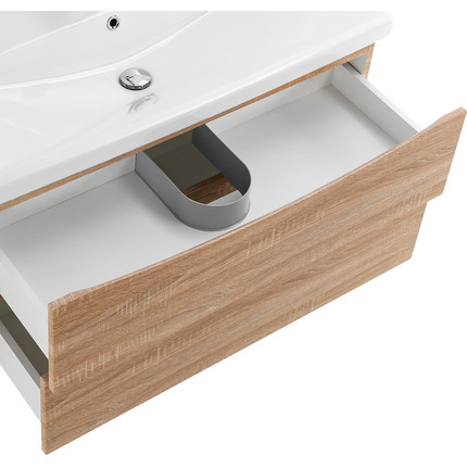 Тумба подвесная с раковиной BelBagno MARINO-CER-1000-2C-SO-WO-P 100 см, Rovere Bianco - фото 7