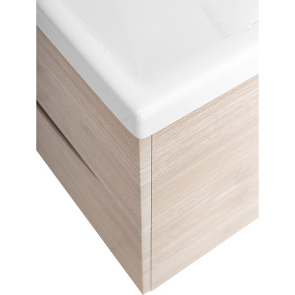 Тумба подвесная с раковиной BelBagno MARINO-CER-600-2C-SO-RG-P 60 см, Rovere Grigio - фото 9