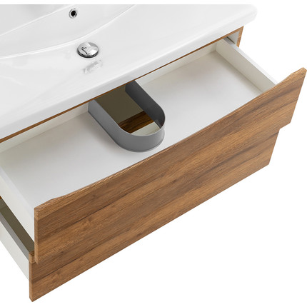 Тумба подвесная с раковиной BelBagno MARINO-CER-1000-2C-SO-RR-P 100 см, Rovere Rustico - фото 7