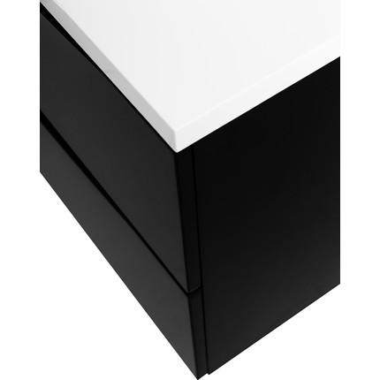 Тумба подвесная с раковиной BelBagno MARINO-1100-2C-SO-NL-P 110 см, Nero Lucido - фото 8