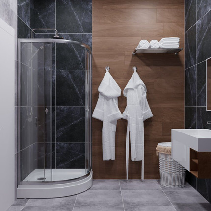 Душевое ограждение Triton Альфа 80x80 см (с поддоном) хром/прозрачное - фото 5