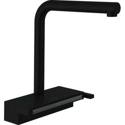 Смеситель для кухни Hansgrohe Aquno Select 73830670, чёрный матовый - фото 