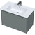 Тумба подвесная с раковиной Mirsant Ultra 80 см (раковина Premier 80), серый матовый - фото, картинка  Тумба подвесная с раковиной Mirsant Ultra 80 см (раковина Premier 80), серый матовый - фото