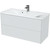 Тумба подвесная с раковиной Mirsant Ultra 100 см (раковина More 100), белый матовый - фото 
