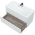 Тумба подвесная с раковиной Mirsant Ultra 100 см (раковина Next 100), белый матовый - фото 3