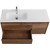 Тумба подвесная с раковиной BelBagno KRAFT-1000-2C-1A-SO-RT-L 100 см, Rovere Tabacco - фото 6