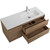 Тумба подвесная с раковиной BelBagno KRAFT-1200-2C-1A-SO-RNN-R 120 см, Rovere Nebrasca Nature - фото 7