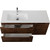 Тумба подвесная с раковиной BelBagno ETNA-1200-2C-1A-SO-RW-L 120 см (раковина BB1200ETL-L) Rovere Moro, Цвет фасада: Rovere Moro - фото 3