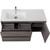 Тумба подвесная с раковиной BelBagno KRAFT-1000-2C-1A-SO-CG-L 100 см, Cemento Grigio - фото 7