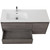Тумба подвесная с раковиной BelBagno KRAFT-1200-2C-1A-SO-CG-L 120 см, Cemento Grigio - фото 6