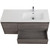 Тумба подвесная с раковиной BelBagno KRAFT-1200-2C-1A-SO-CG-R 120 см, Cemento Grigio - фото 6