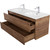 Тумба подвесная с раковиной BelBagno KRAFT-1200-2C-SO-2-RT 120 см, Rovere Tabacco - фото 8