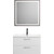 Тумба подвесная с раковиной BelBagno DUE-800-2C-SO-BM-P 80 см (2 ручки сатин) белый металлик, Цвет фасада: Белый металлик - фото 12