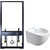 Инсталляция с подвесным биде Azario Grado AZ-8040-1001/F-0053-0025+AZ-0046-BW SP - фото 