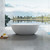 Ванна отдельностоящая Solid Surface Vincea 170x75 см VBT-6S01MW, белый матовый - фото 