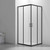 Душевое ограждение Veconi Rovigo 90x80 см RV101B-8090-01-C4, чёрный/прозрачное - фото 