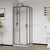 Душевое ограждение Vincea City 100x90 см VSS-5CT9010CLGM, вороненая сталь/прозрачное - фото 2