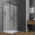 Душевое ограждение Vincea Soft 90x90 см VSS-3SO900CLGM, вороненая сталь/прозрачное - фото 