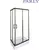 Душевое ограждение Parly 100х80 см QZ81B, чёрный/прозрачное - фото 2