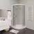 Душевое ограждение Parly 80х80 см ZF81, белый/матовое - фото 2