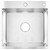 Кухонная мойка Azario Mia 0.8 мм AZS5050M, Цвет производителя: нержавеющая сталь - фото 2