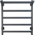 Полотенцесушитель электрический Тругор Пэк сп 20 кв с полкой П5 500х600 мм (возможность скрытого подключения) 00-00047125, графит - фото 2
