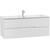 Тумба подвесная с раковиной Cezares DUET-N-1200-2C-SO-FBS-P 120 см (раковина CZR-8073-120) ясень белый софт - фото 2