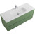 Тумба подвесная с раковиной Cezares DUET-N-1200-2C-SO-PS-P 120 см (раковина CZR-8095-120) фисташковый софт - фото 5