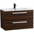 Тумба подвесная с раковиной Cezares ECO-CER-N-800-2C-SO-NCS-P 80 см (раковина CZR-8095-80) орех шоколад софт - фото 2