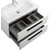 Тумба подвесная с раковиной Cezares ECO-CER-N-800-2C-SO-BL 80 см (раковина CZR-8073-80) bianco lucido - фото 5