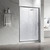 Душевая дверь Veconi 100 см VN55GM-100-01-C8, оружейная сталь/прозрачное - фото 