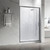 Душевая дверь Veconi 150 см VN55GM-150-01-C8, оружейная сталь/прозрачное - фото 