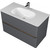 Тумба подвесная с раковиной Mirsant Savag 100 см (раковина Astra 100), серый матовый - фото 
