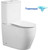 Унитаз-компакт безободковый Azario BONELLE AZ-1229A с крышкой микролифт (система смыва торнадо) - фото 