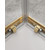 Душевое ограждение Cezares 120x120 см MOLVENO-A-22-100+20-C-BORO-IV, брашированное золото/прозрачное - фото 5