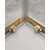 Душевое ограждение Cezares 120x100 см MOLVENO-AH-21-100+20-C-BORO-IV, брашированное золото/прозрачное - фото 5