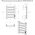 Полотенцесушитель электрический Тругор Диана Пэк сп 1 П5 400х600 мм (скрытое подключение) 00-00048293, чёрный - фото 5