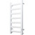 Полотенцесушитель электрический Тругор Диана Пэк сп 1 П7 400х800 мм (скрытое подключение) 00-00048291, белый - фото 2