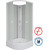 Душевая кабина Niagara 100x100 см P100/26/MT/BK, белый/матовое - фото 