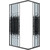 Душевое ограждение Niagara Eco 100x80 см NG-1018-14QBLACK, чёрный матовый/мозаика - фото 3