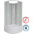 Душевая кабина Niagara 80x80 см P80/40/MT/BK, белый/матовое - фото 